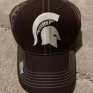 Brown and White Spartan Logo Hat